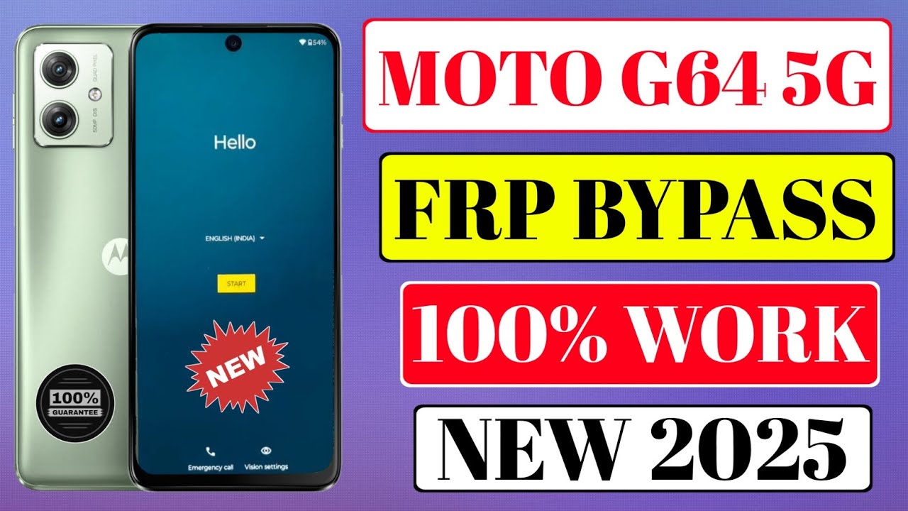 Motorola G64 5G Frp Bypass | New Method | Moto G64 5G Frp Bypass | Motorola Frp Unlock 2025