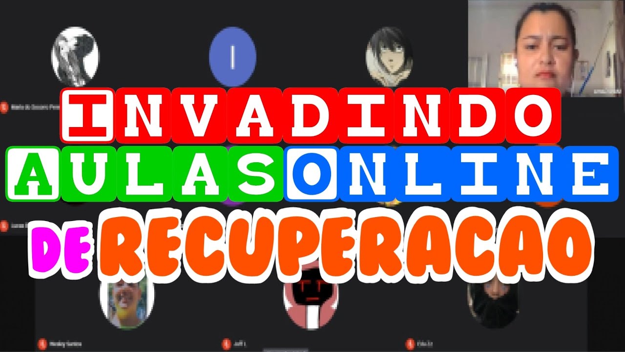 INVADINDO AULAS ONLINE de RECUPERAÇÃO 😂 Alunos BURROS
