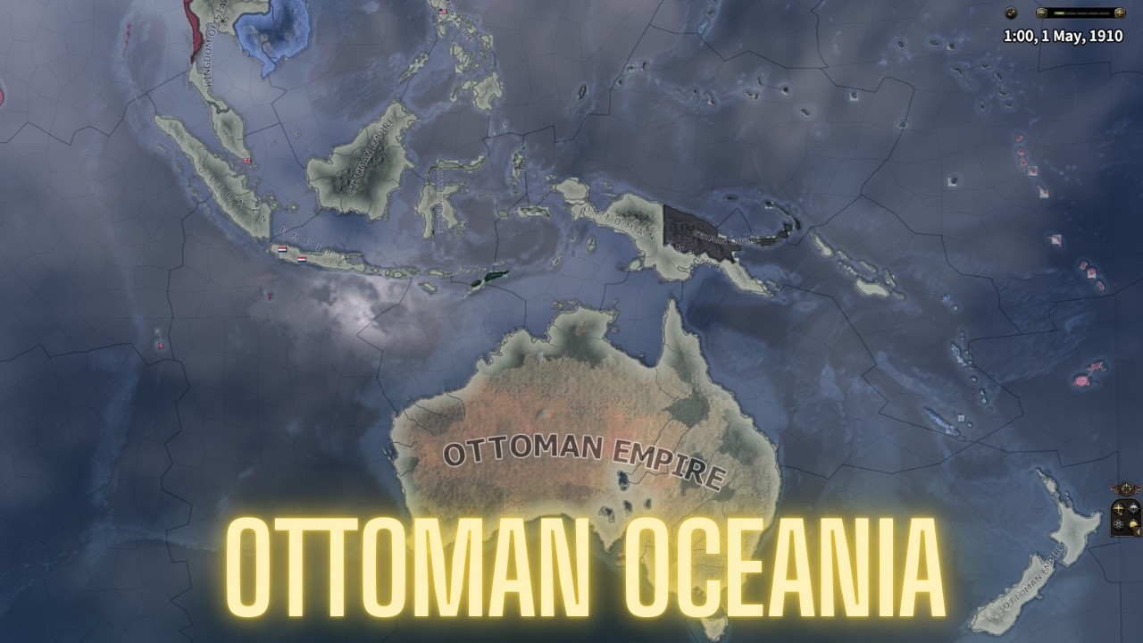WHAT IF OTTOMAN EMPIRE HAD COLONIES IN WW1  / HOI4 TIMELAPSE