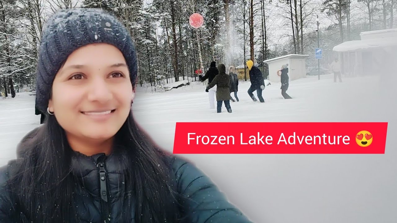 We Played Games on a Frozen Lake in Finland 😲❄️|International Friends + Frozen Lake = Crazy Fun 🌍❄️