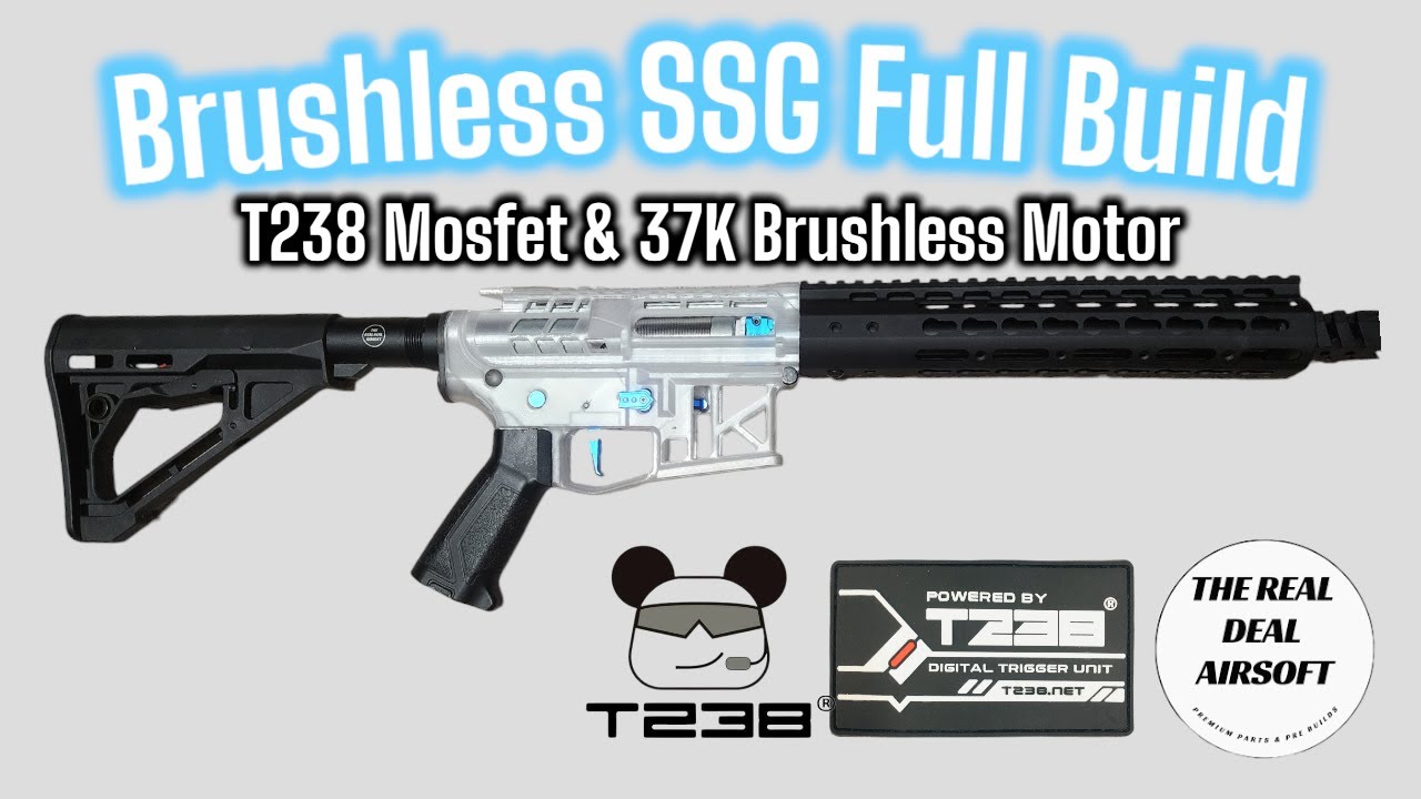 Clear Brushless SSG Full Airsoft Build | T238 Mosfet & 37K QBRLS Motor!
