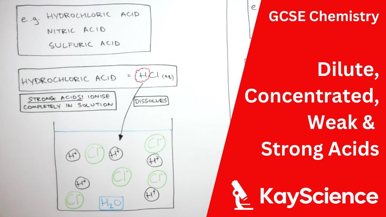 GCSE Chemistry - Dilute, Concentrated, Weak & Strong Acids