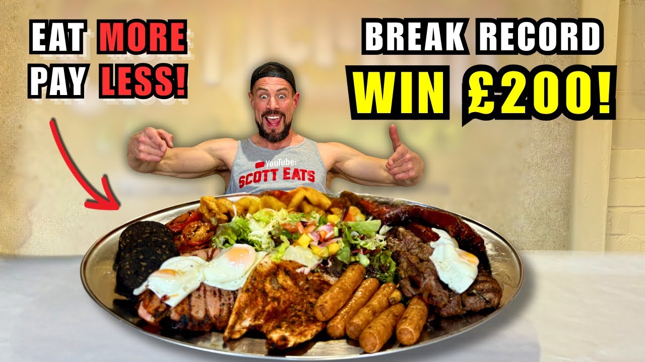 Only 29 Minutes to Win £200! Cattlemans Meat Platter vs Max vs Food’s Record