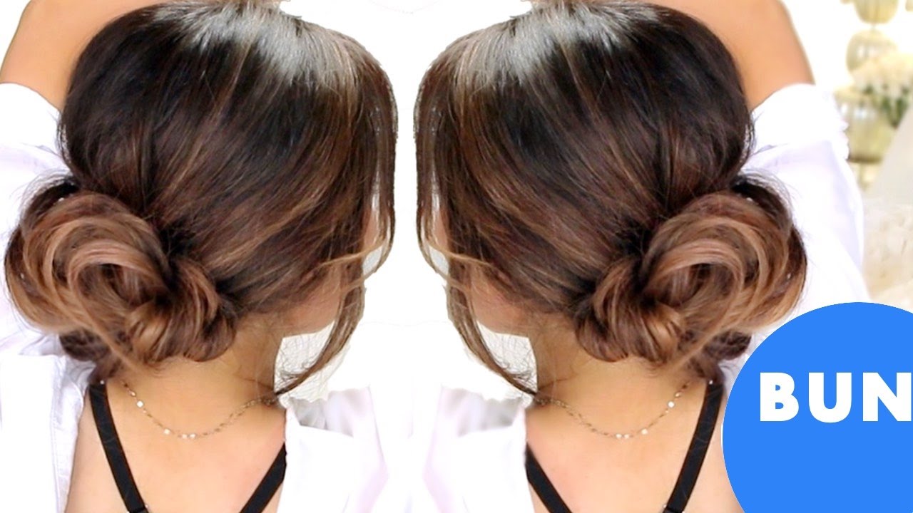 ★ 3-MINUTE ELEGANT BUN Hairstyles 💙  EASY UPDO HAIRSTYLES