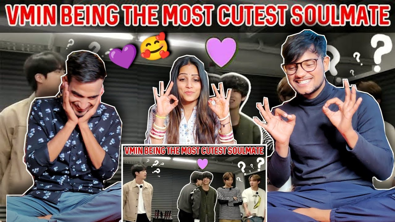Vmin Being The Most cutest Soulmate Reaction | Indian Reaction To BTS | Dance Icon Bhuvi