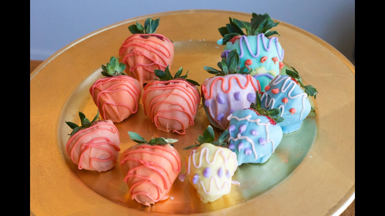 Easter Decorated Chocolate Covered Strawberries