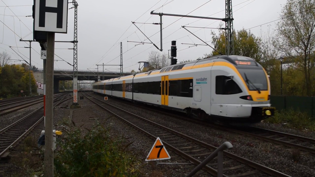 Bahn Verkehr im  Düsseldorf-flughafen mit BR 101, 146, 425 , Et 7,08