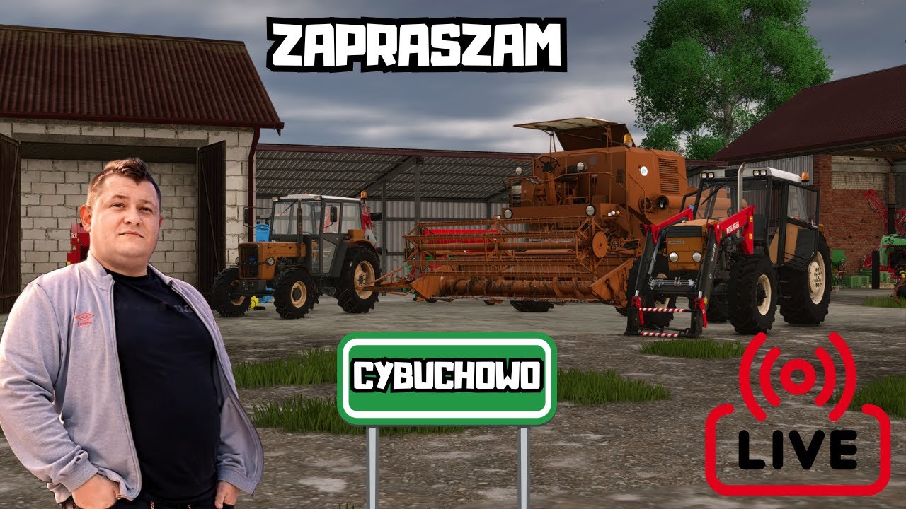 🔴 LIVE FS25 |🔴 SIUP! SIUP! – LECIMY! 🚜💥 CYBUCHOWO 🇵🇱 POLSKA WIEŚ #3 WBIJAJ POGADAĆ 😁😁