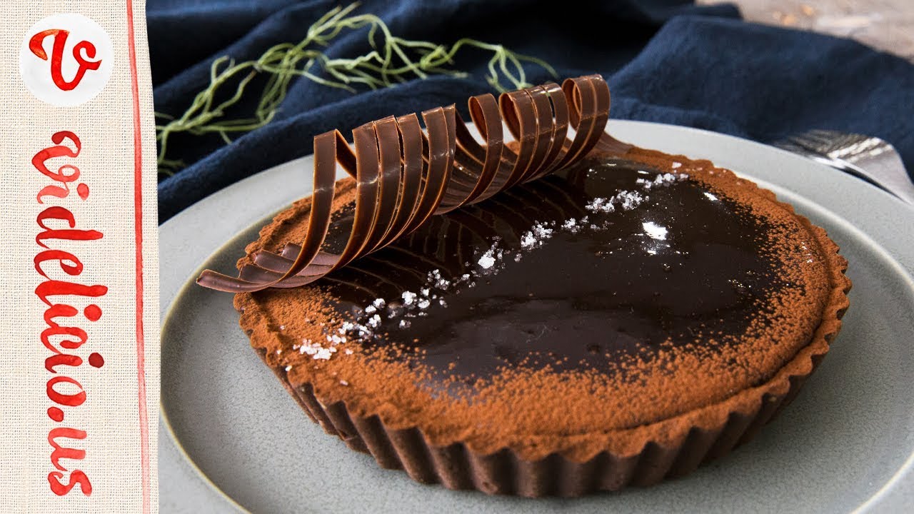 クセになるあまじょっぱさ♪お家で作れるプロの味、塩チョコレートタルト!|How to make Salted Chocolate Tart