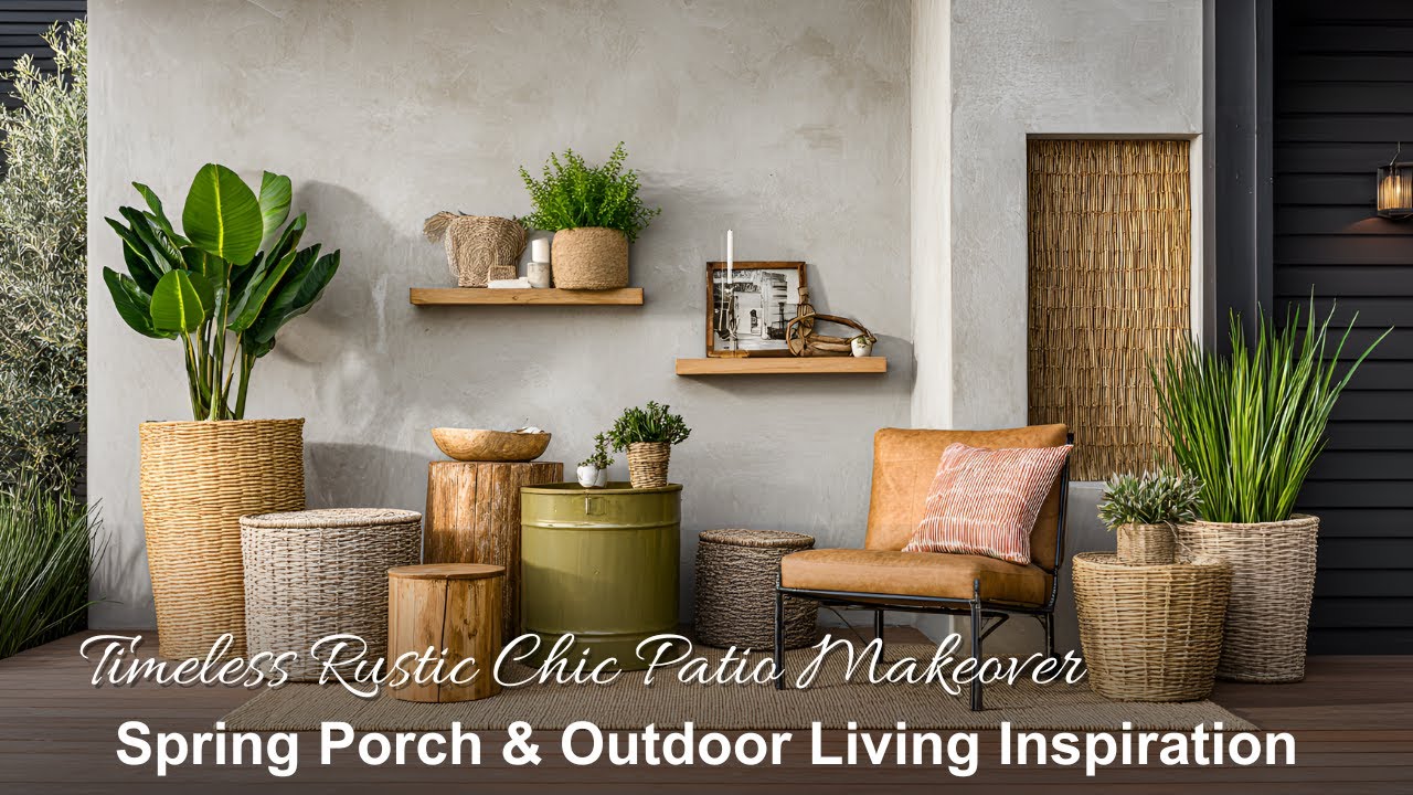 Rustic Chic Outdoor Living | Timeless Spring Patio & Porch Styling
