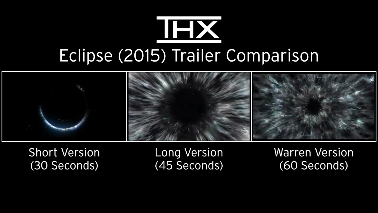 THX Eclipse (2015) Trailer Comparison