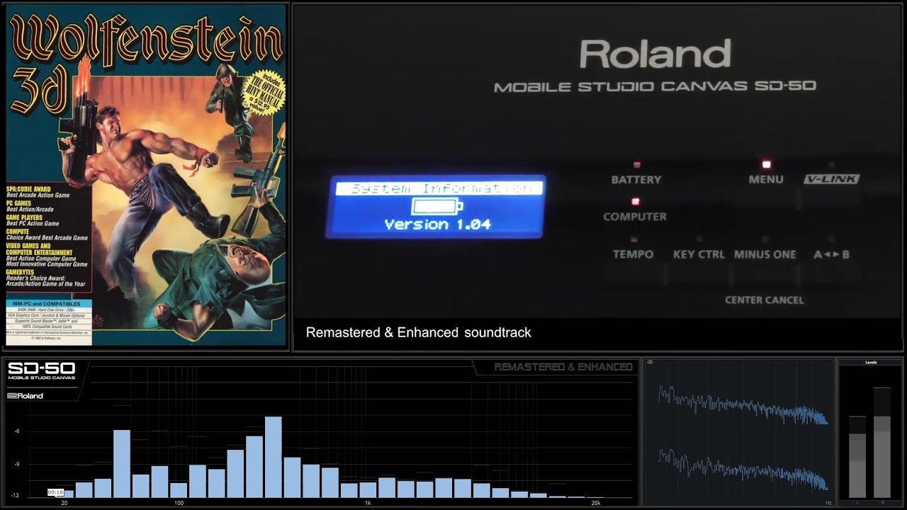 [PC Soundtrack - Roland SD-50] Wolfenstein 3D - Track 27 Victory March [Remastered & Enhanced]