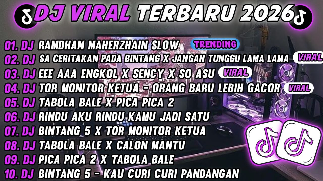 DJ TIKTOK TERBARU 2026🎵DJ RAMADHAN MAHERZHAIN🎵DJ SA CERITAKAN PADA BINTANG X JANGAN TUNGGU LAMA LAMA