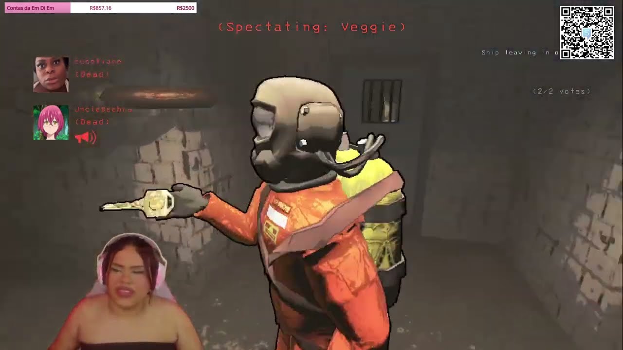 mdmDaiane jogando LETHAL COMPANY #1 com @BeehNeto,  @VeronikaVolt e @veggiezinha