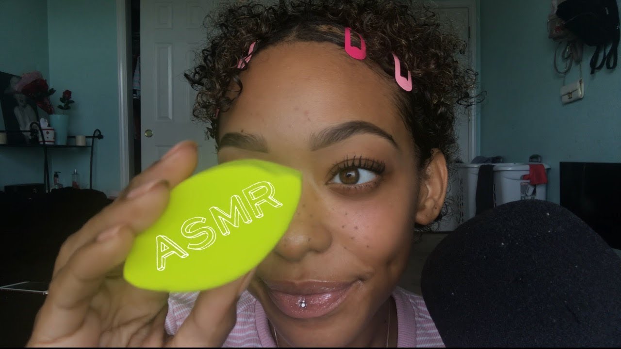 ASMR | Up Close Repeating &lsquo;Blend&rsquo; & &lsquo;Beauty Blender&rsquo; | Personal Attention | Slight Mouth Sounds
