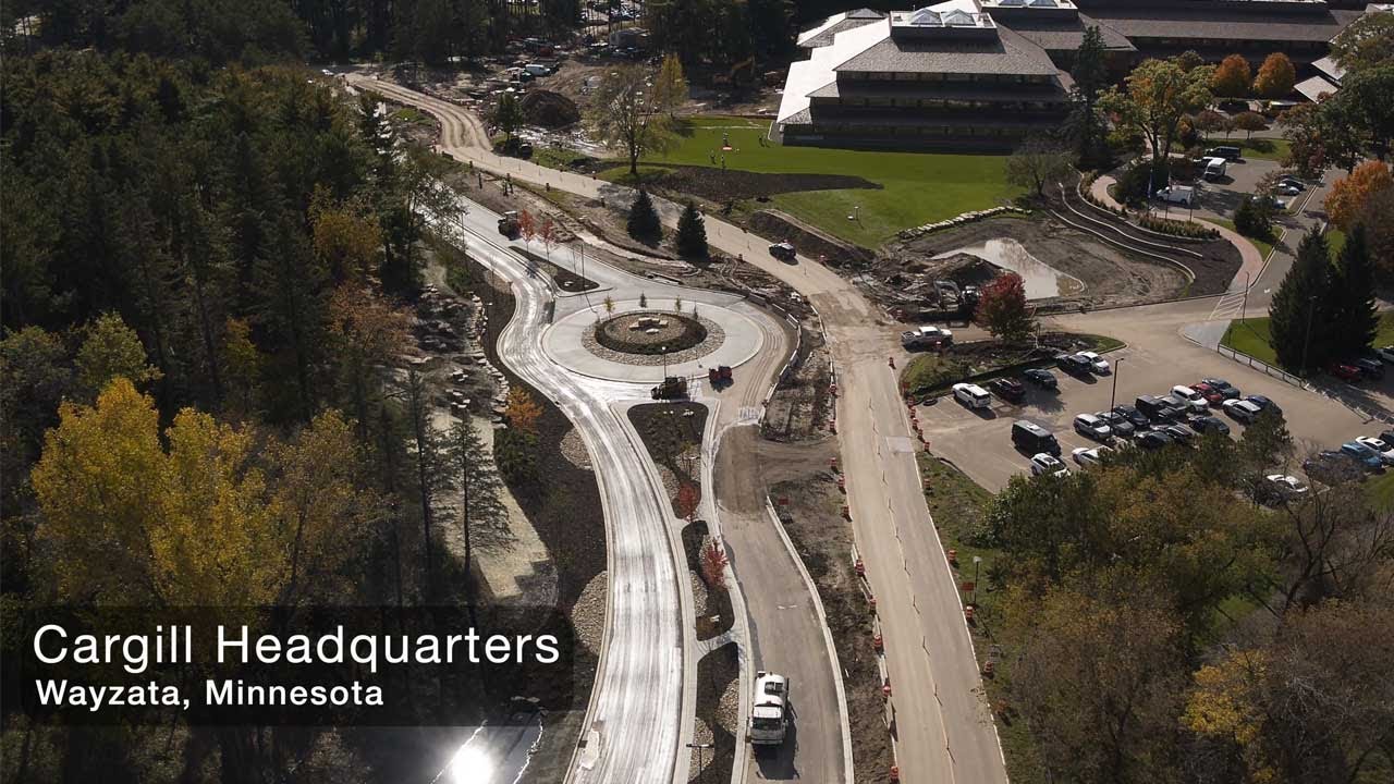 Reclaimed asphalt pavement (RAP) with Anova Rejuvenator at Cargill Headquarters