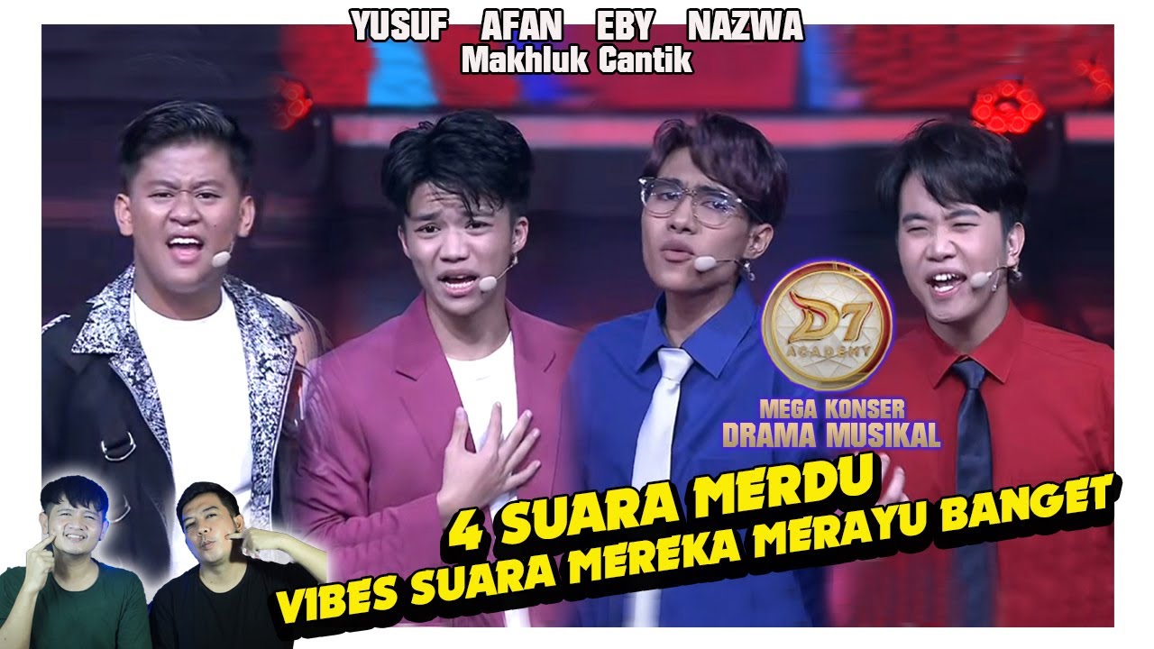 4 cowok kece, Afan, Eby, Yusuf & Nazwa. Makhluk cantik, suara mereka merdu !