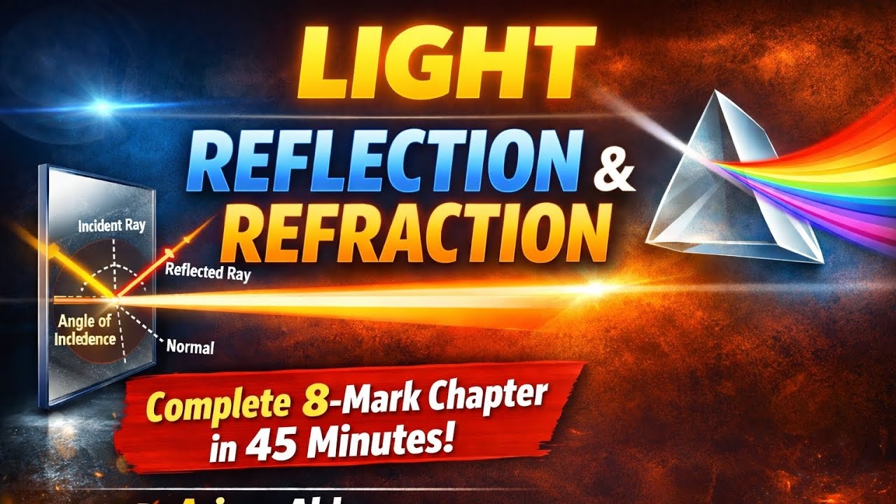 Light Reflection and Refraction – Complete Chapter in 45 Minutes | SSLC Science