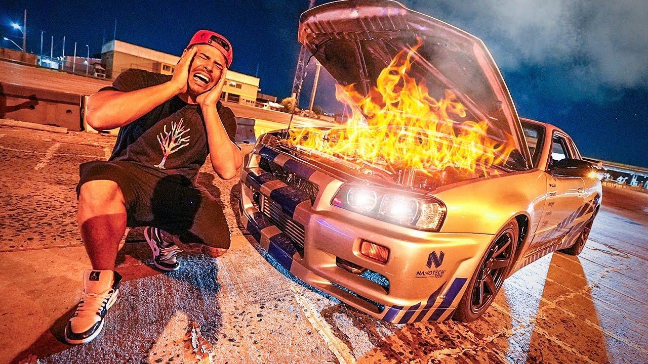 EXPLODI O MOTOR DO MEU SKYLINE R34 ! 😭