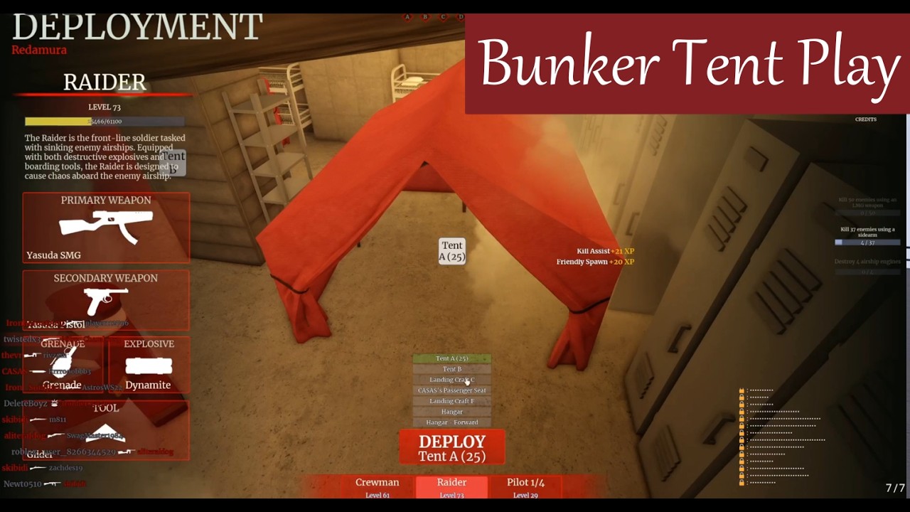 Bunker Tent Play | Extreme Tentamura - Airship Assault