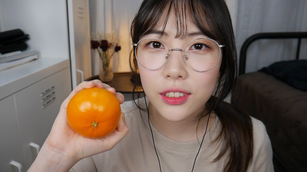 ASMR 귤 까먹으면서 잡담해요~(립제품소개도 있어용)