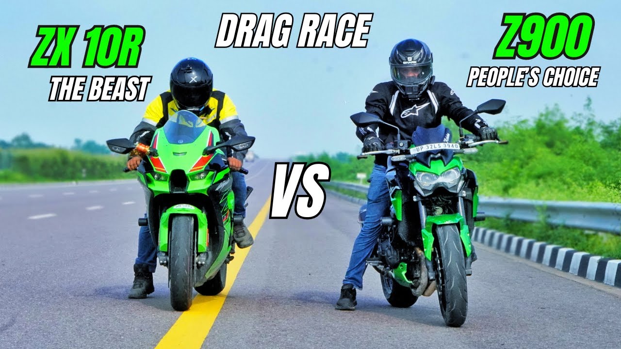Kawasaki Zx10R Vs Kawasaki Z900 Superbike Drag Race | Ninja z900 ne machaya Bawal?