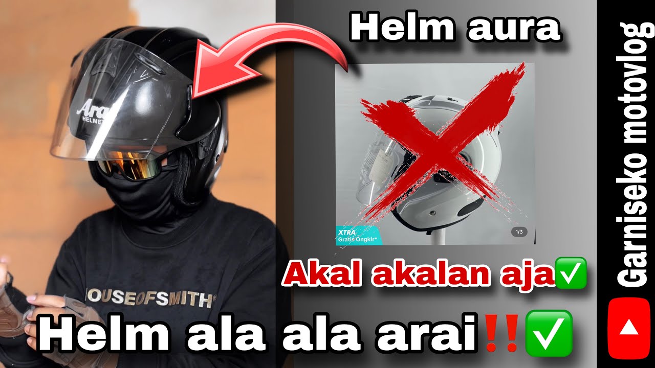 SEMUA BAHAN HELM ALA ALA ARAI‼️