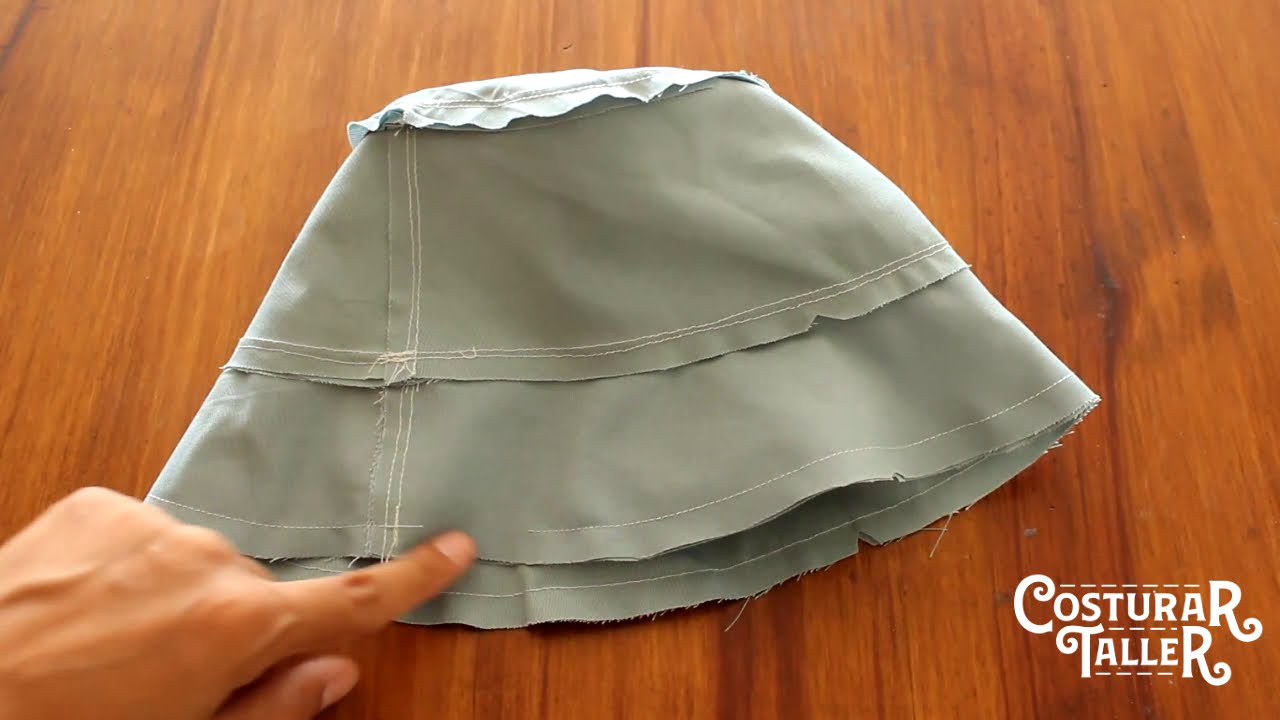 Corte y confección de piluso reversible