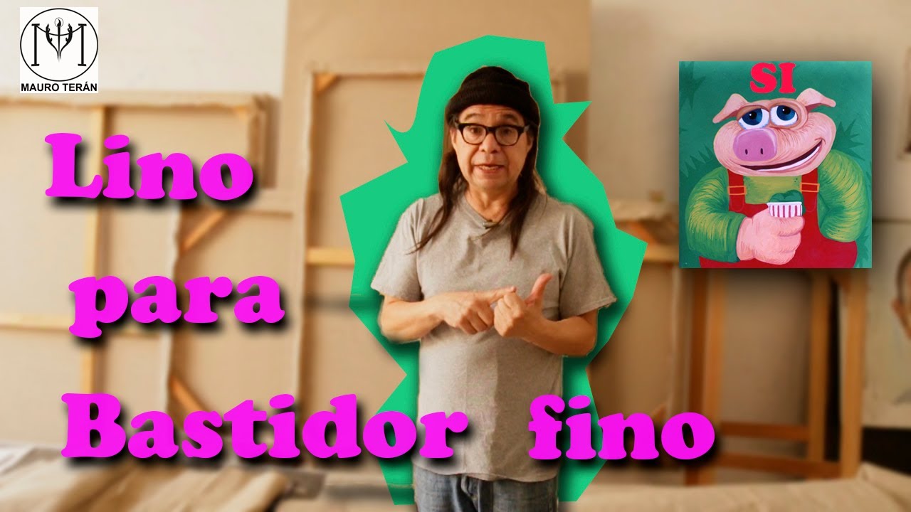 Lino para bastidor fino.  Como hacer lienzos de alta gama para pintar.