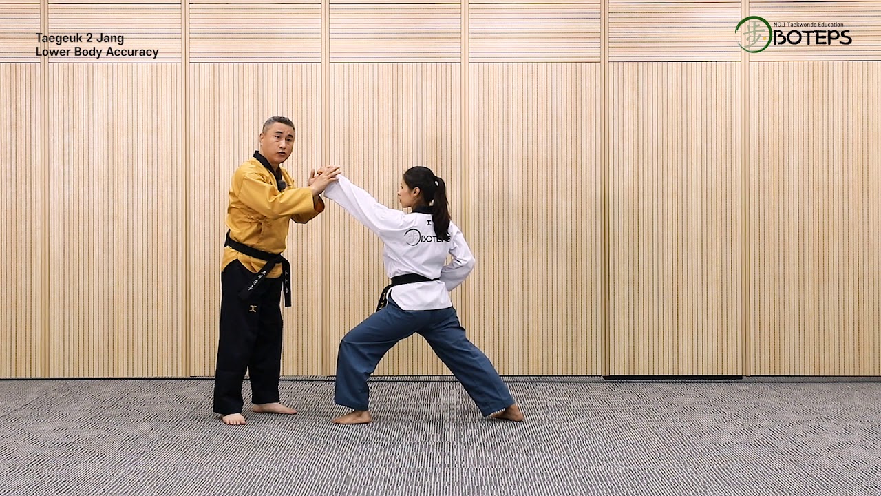 태권도 유급자품새 태극2장 - 1 (Taekwondo Color Belt Pooomsae Taegeuk 2Jang)