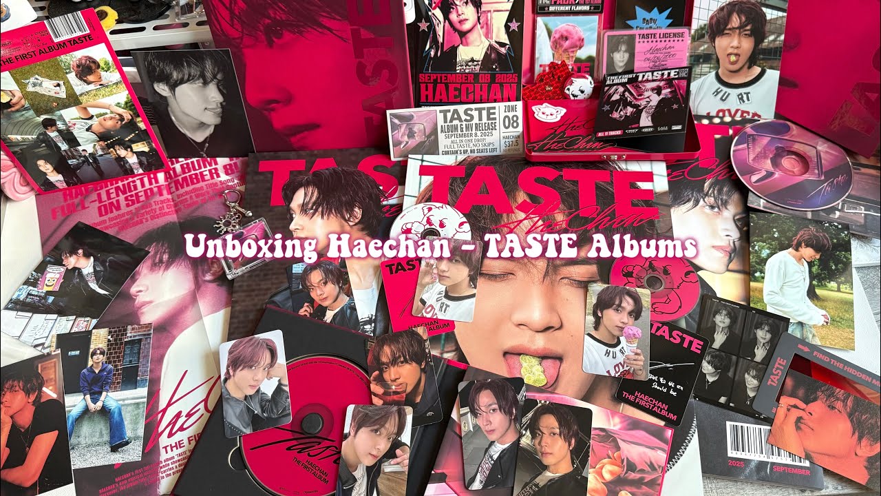 Unboxing Haechan TASTE Albums ♡ Savory, Full Spread & Tincase Ver ♡ Ktown4u & Applemusic POBS ⊹ ࣪ ˖ 
