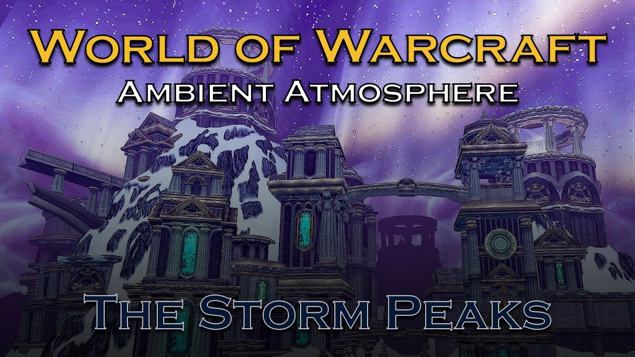 Storm Peaks Winter Ambient Atmosphere WotLK Classic Relaxing Screensaver  WoW Background Music