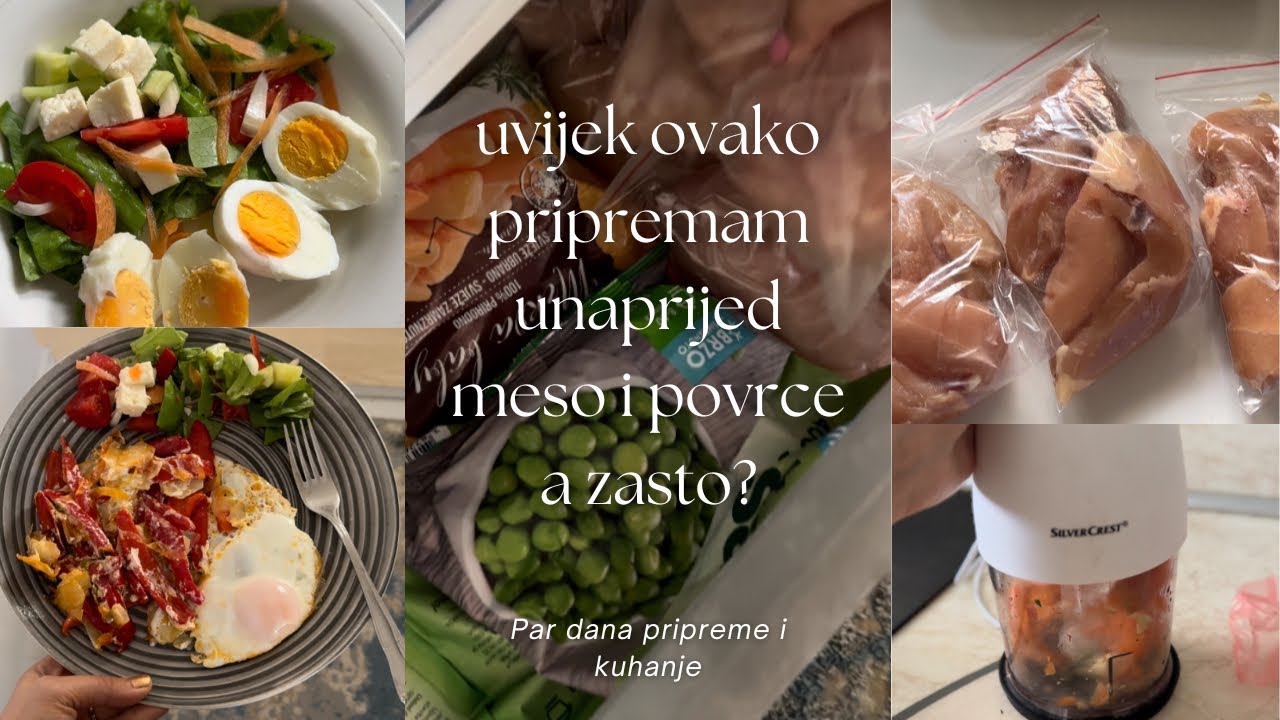 Organizacija u kuhinji i moji trikovi - sedmične kupovine hrane i priprema hrane unaprijed 👋