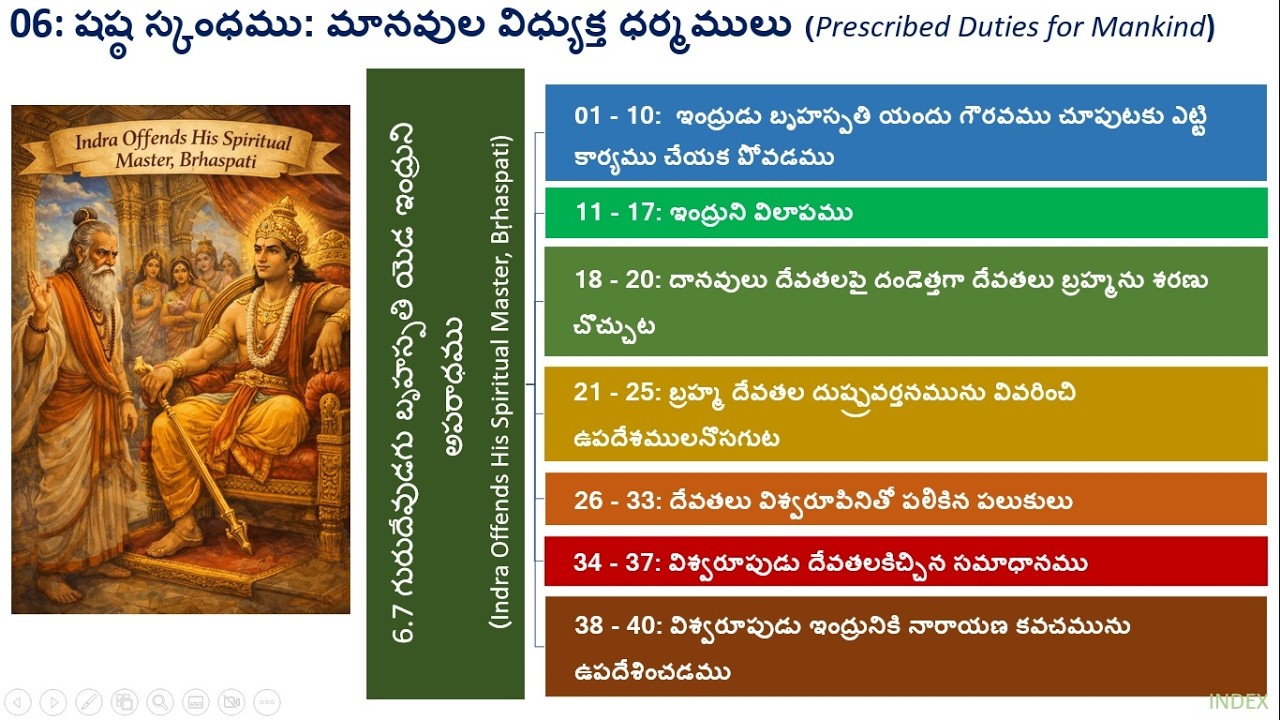 Session 169: Srimad Bhagavatam (Telugu) Parayanamu - 10 Feb 2026 Canto 6 (Chapter 7.01 to 8.24)