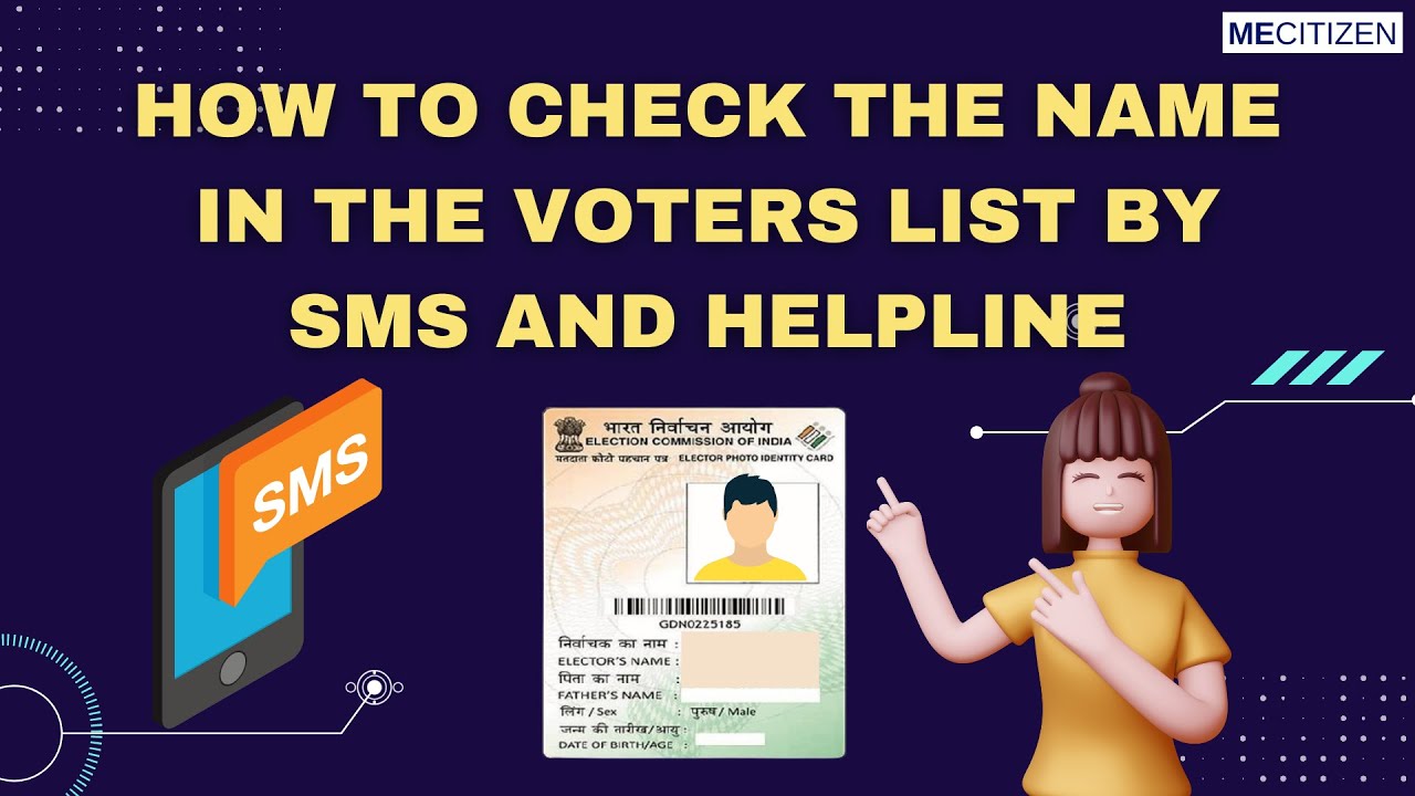 How to Check the Name in the Voters List 2021 | Through SMS | Helpline Number