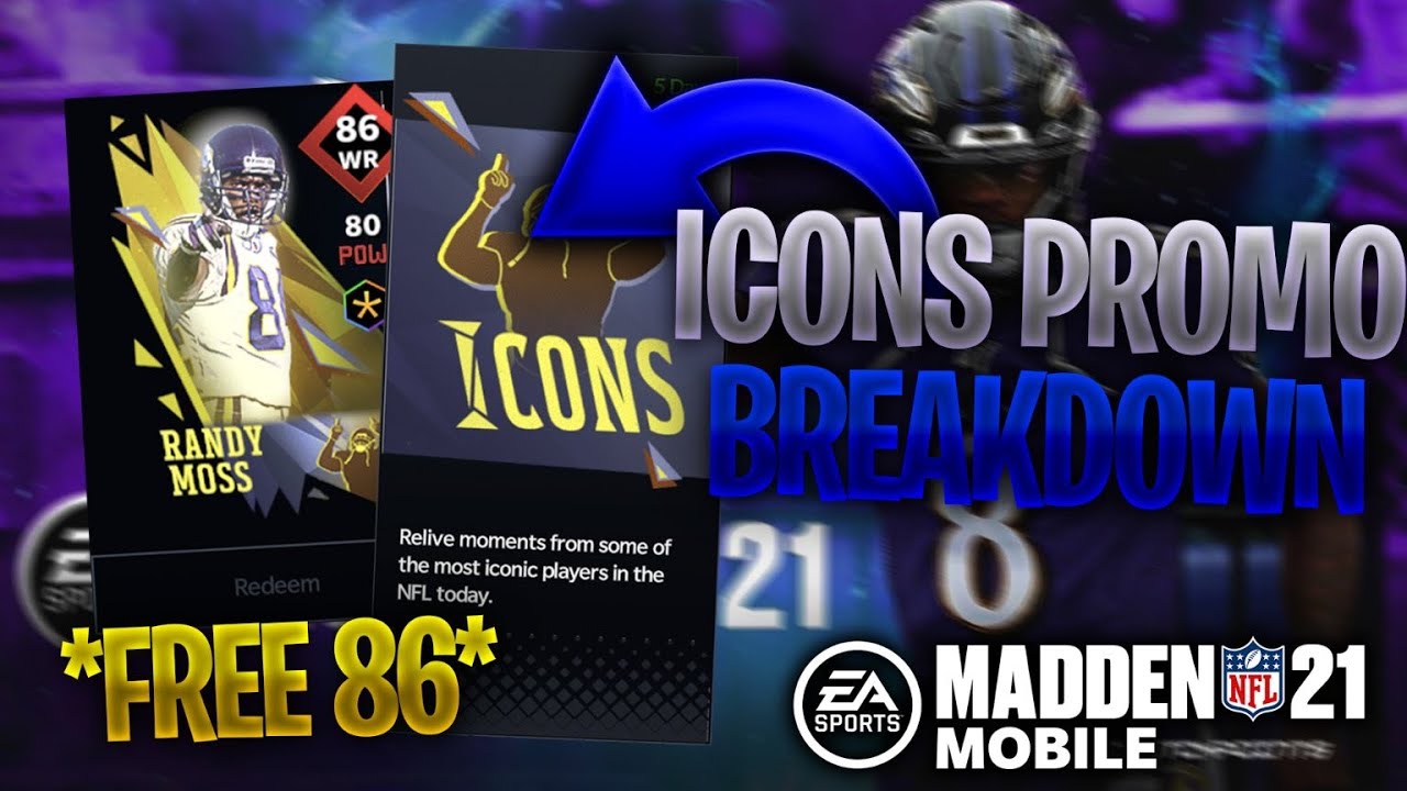 ICONS PROMO OVERVIEW! HOW TO GET A *FREE* 86 OVR! Madden Mobile 21