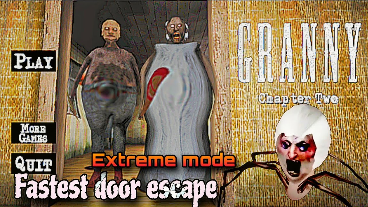 Granny chapter 2 - Fastest door escape 🤯 | In Dark mode 🥶 | Granny beat me brutally   best gameplay