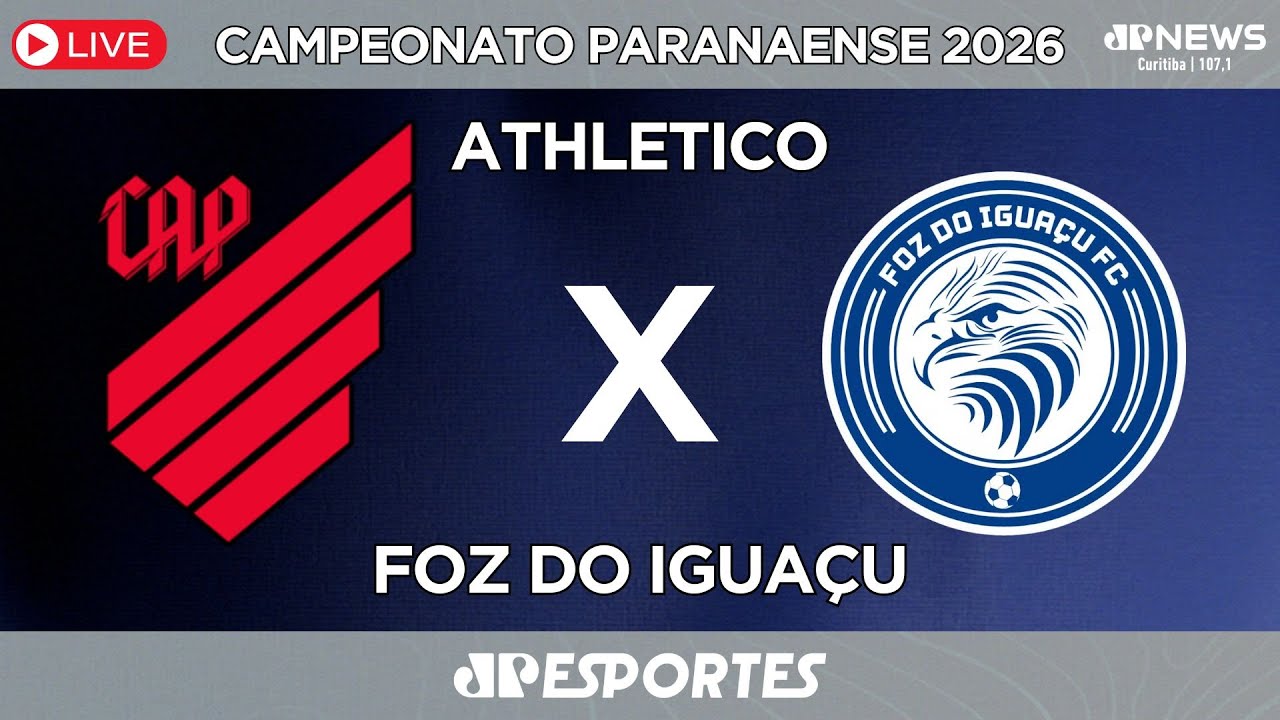🔴#AOVIVO: Athletico 5x0 Foz do Iguaçu | 03/02/2026 | #CAMPEONATOPARANAENSE