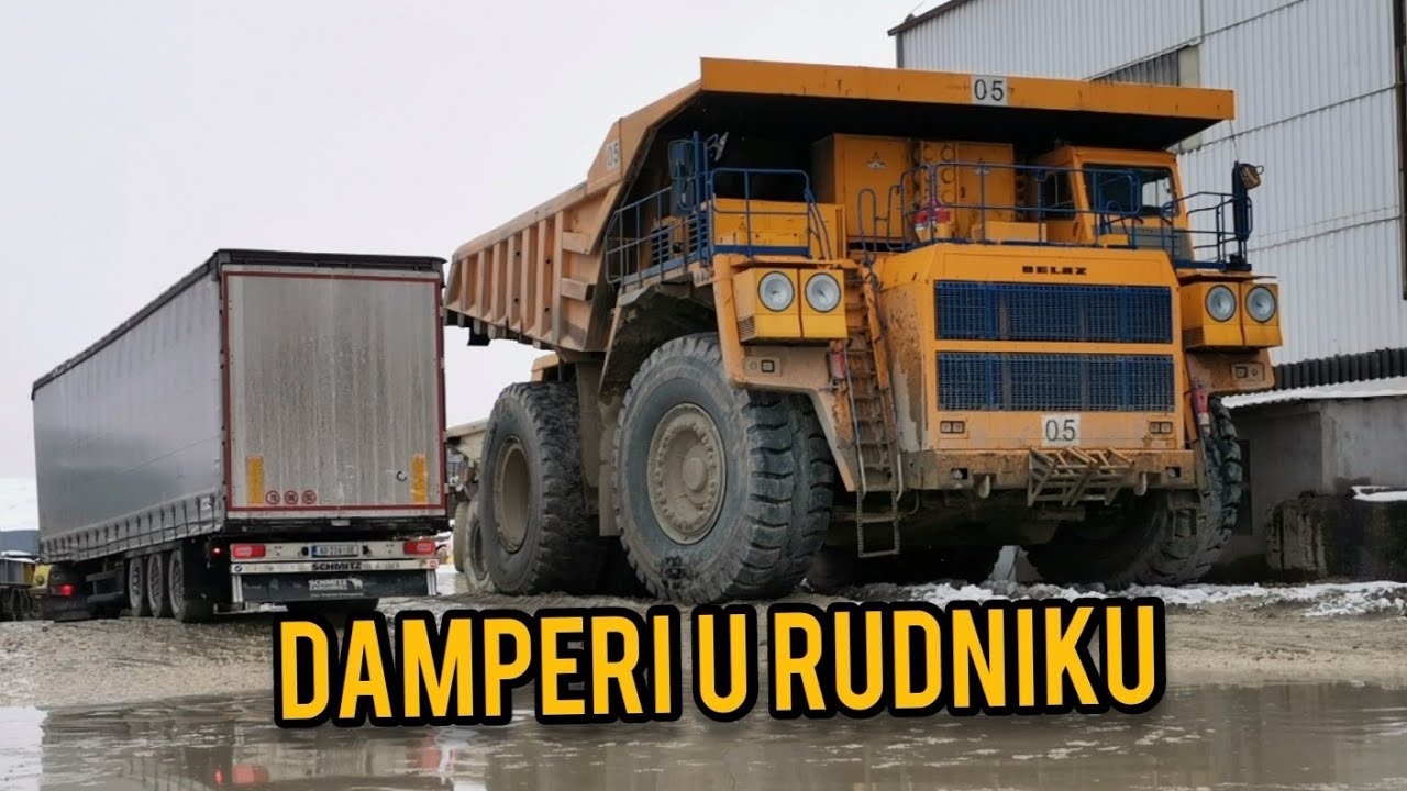 Damperi u rudniku #34 Dumptruck mix copper mine