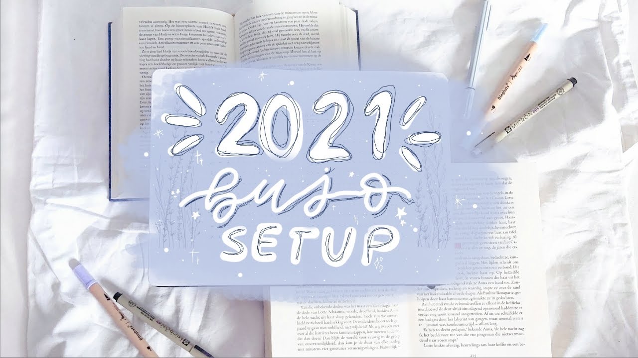 my 2021 bujo setup | easy and cute bullet journal spreads!