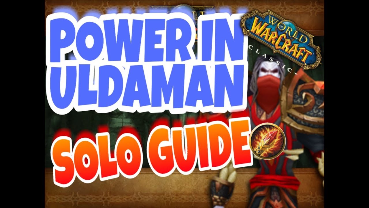Power in Uldaman - WoW Classic - SOLO GUIDE - 44 lvl Frost Mage