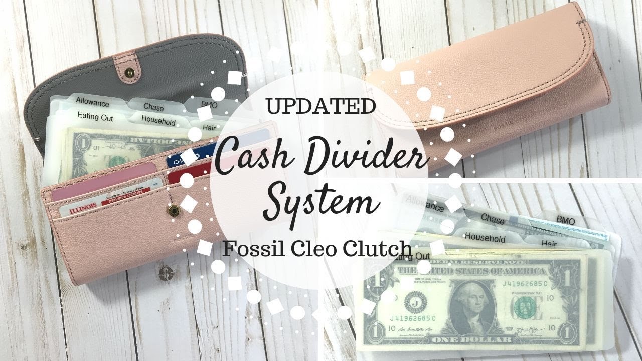 UPDATED | Cash Divider System | Fossil Cleo Clutch Wallet |