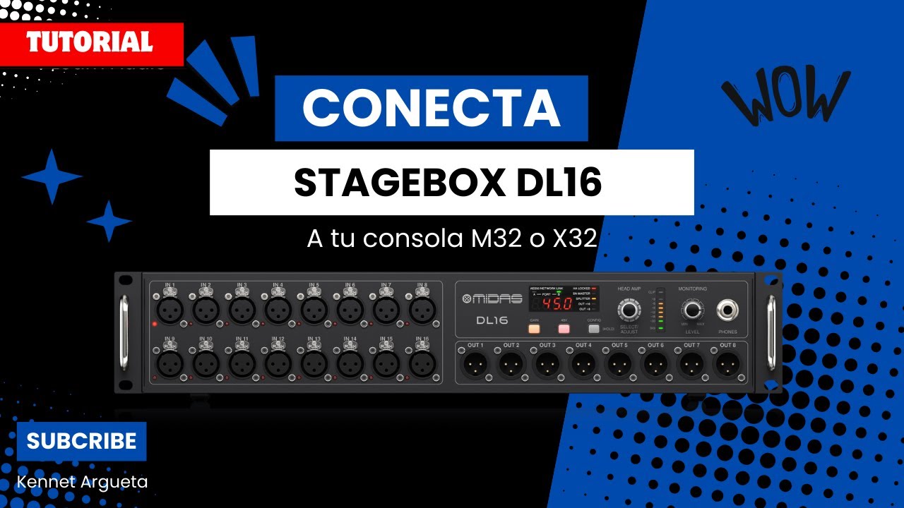 ¿Cómo conectar y configurar el DL16 / S16 a una M32 / X32?