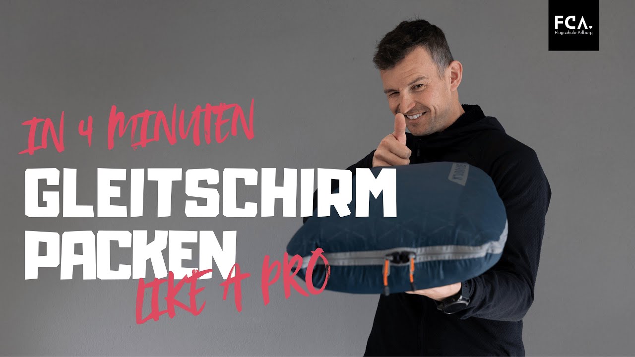 Gleitschirm packen - FLUGSCHULE ARLBERG BASICS