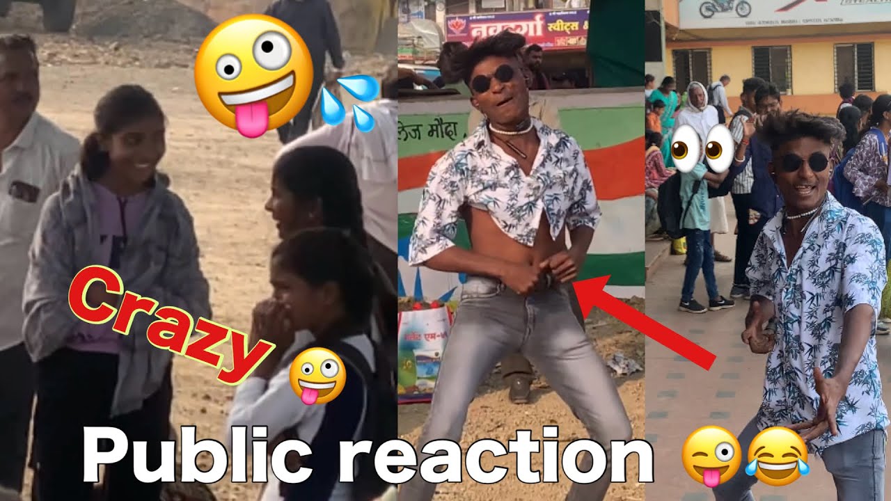 Crazy🤪dance in bus stop😂 public place comedy😂 dance reaction public 😱
