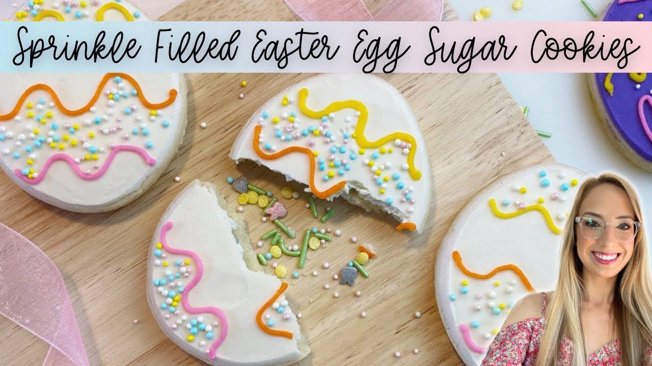 Easter Sugar Cookies | Sprinkle Filled Cookies