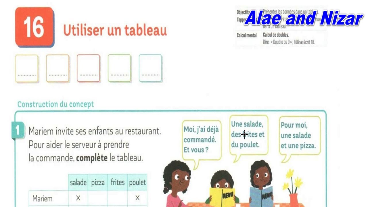 Utiliser un tableau pour comprendre les maths ce1 ce2