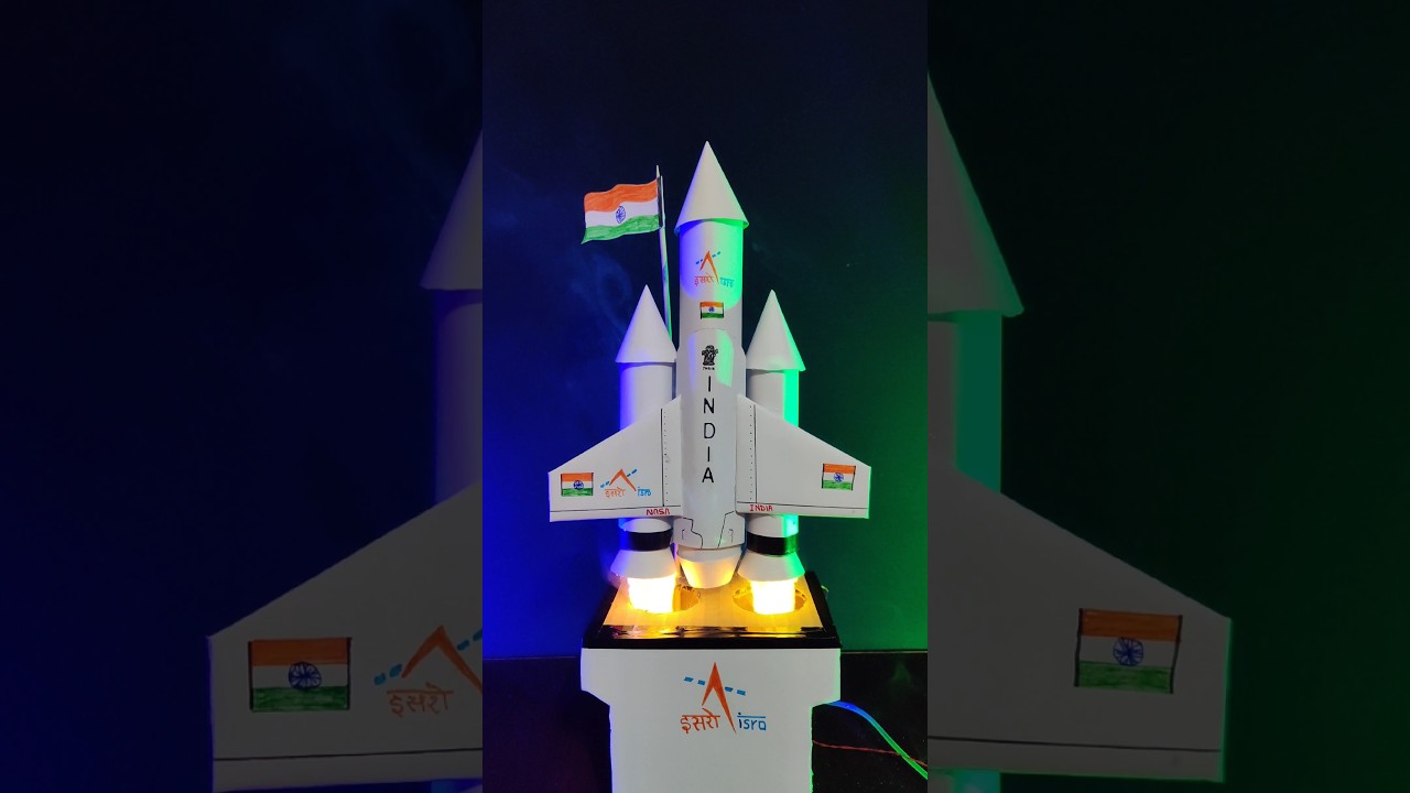 Chandrayaan 3 School Project #chandrayaan3 #rocket #experiment #sciencproject