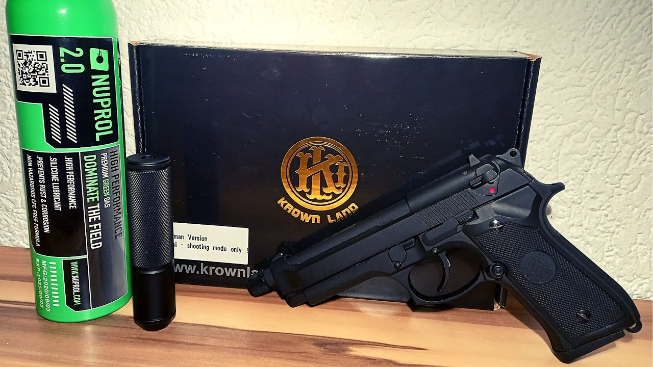 Airsoft - KLI Beretta M92 - Gas - GBB - Vollmetall - Обзор