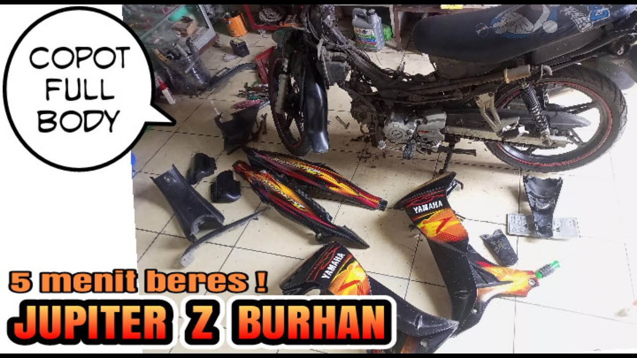 cara melepas full cover body JUPITER Z BURHAN❗ Tutorial lengkap